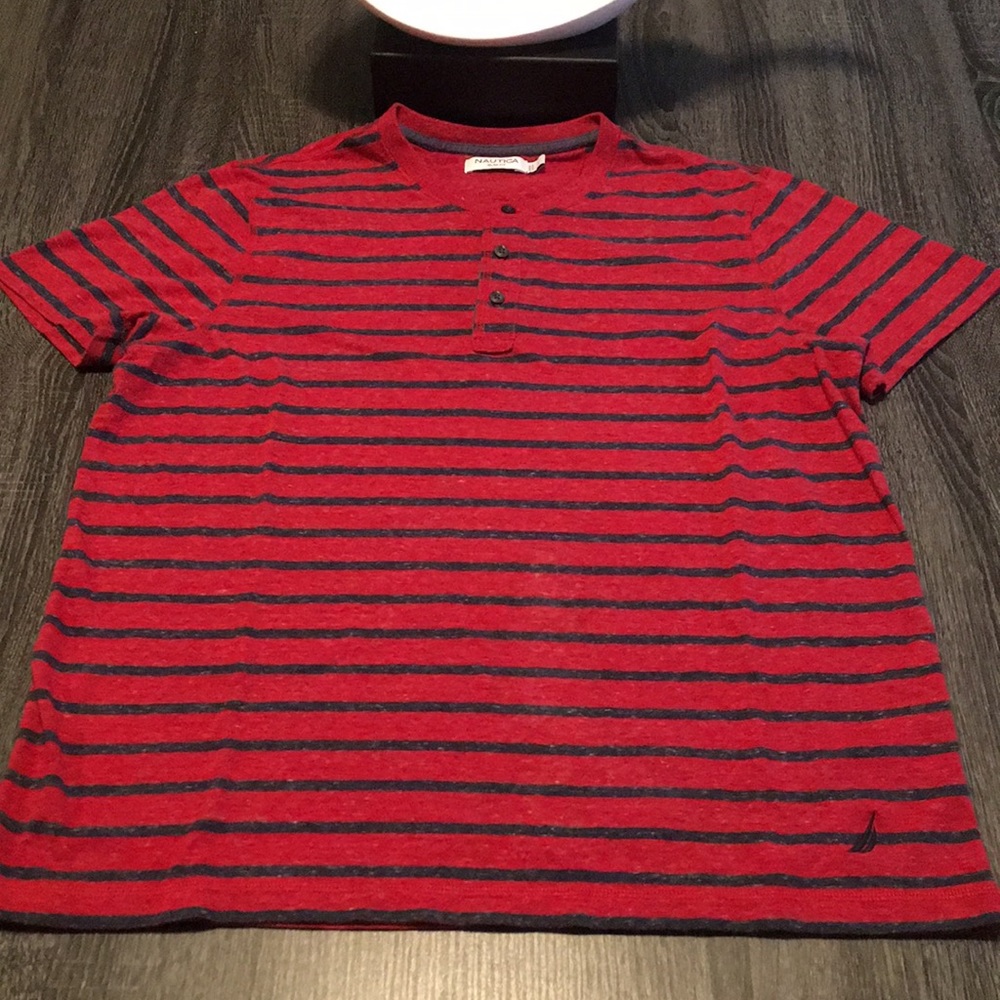 NAUTICA 3 button Henley